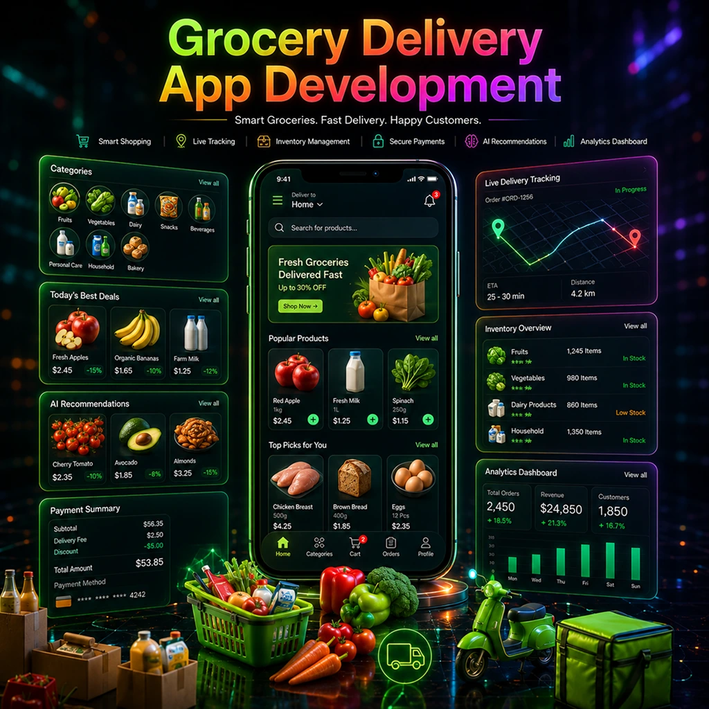 Grocery delivery app development services